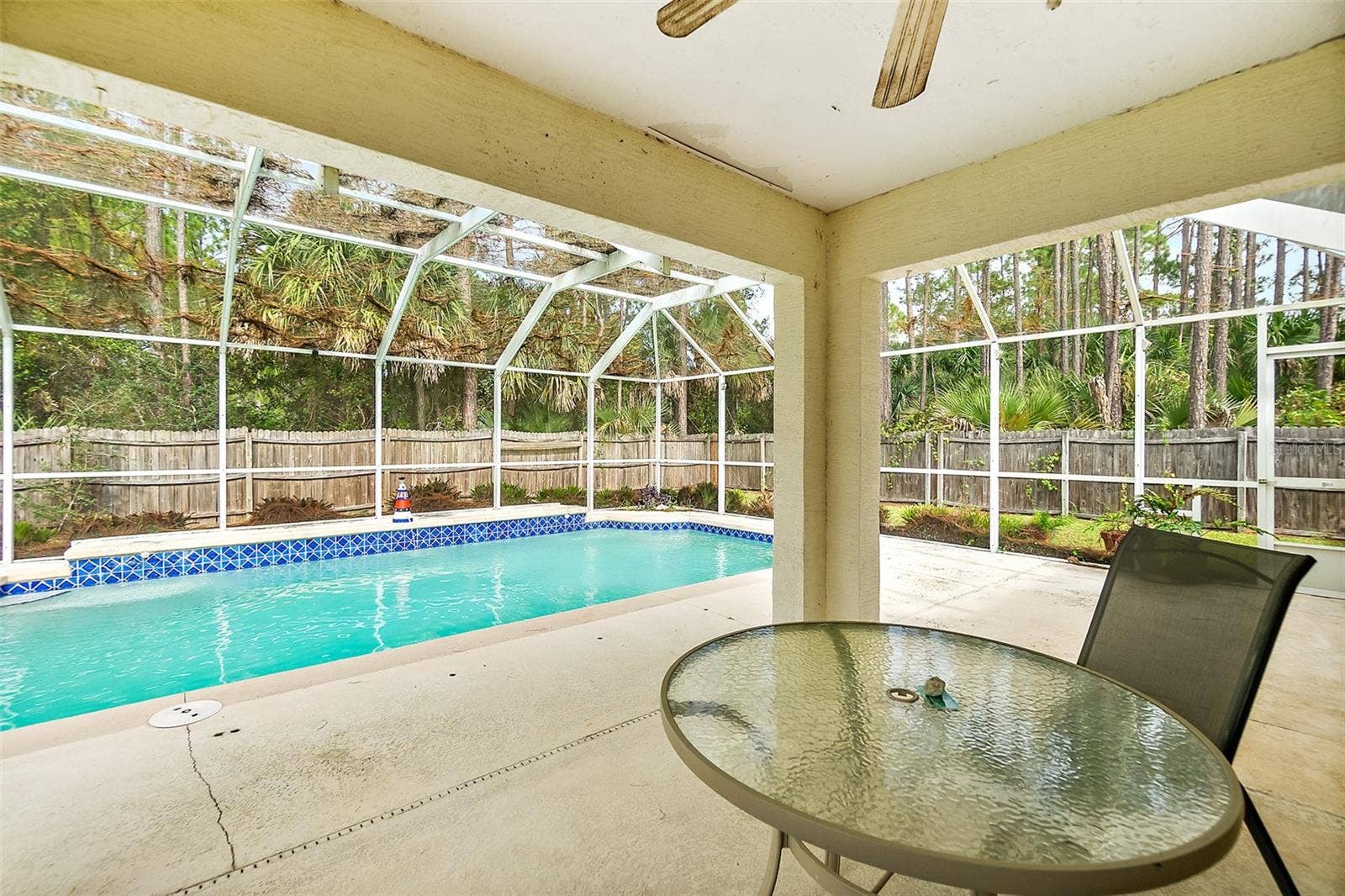 16 SLUMBER MEADOW TRAIL, Palm Coast, FL 32164 Lanai and Pool