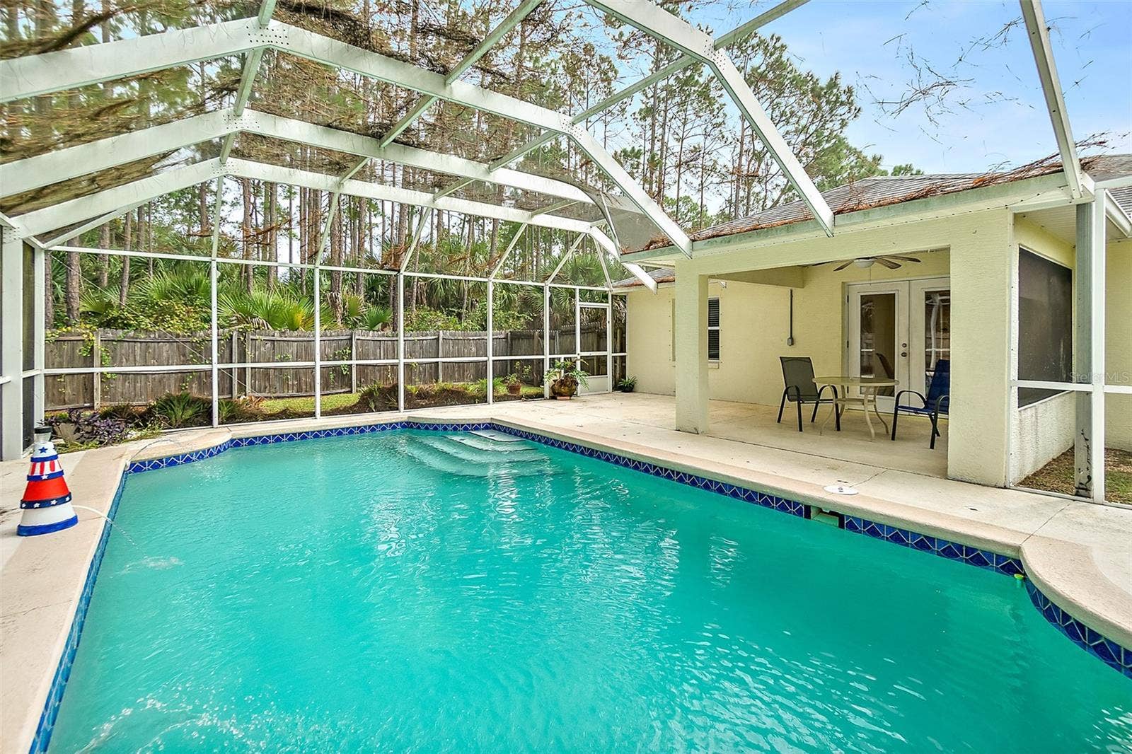 16 SLUMBER MEADOW TRAIL, Palm Coast, FL 32164 Lanai and Pool