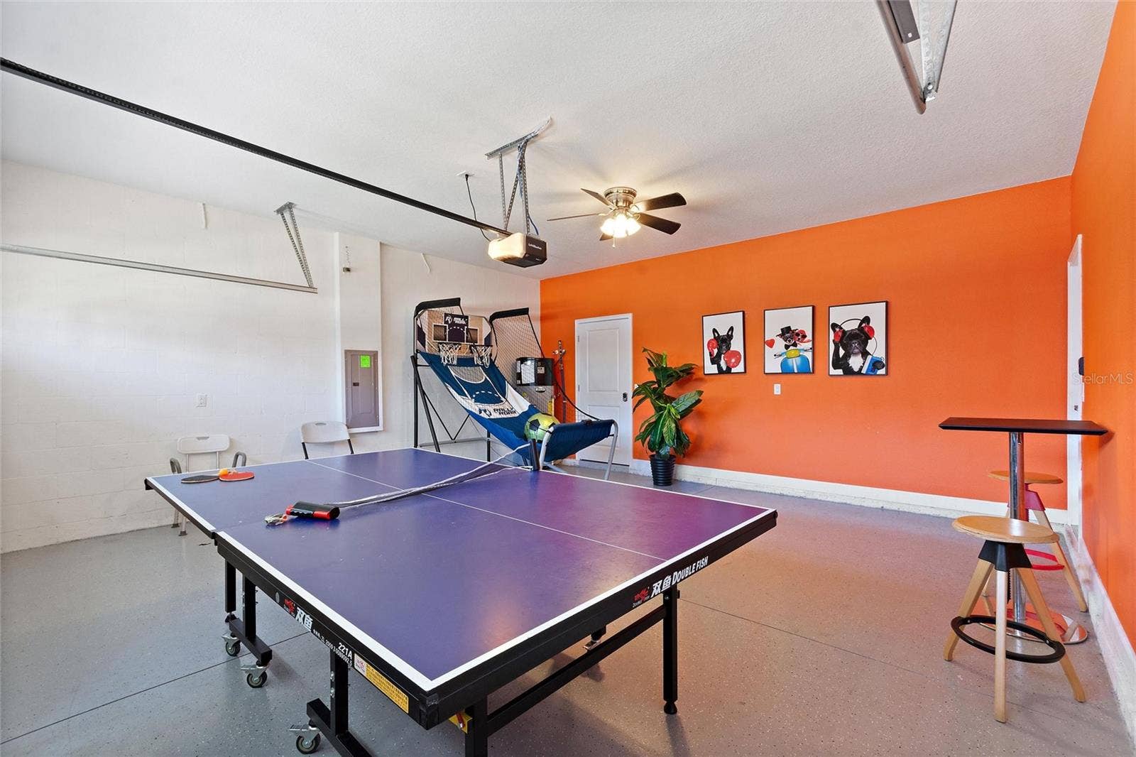 1524 FLANGE DRIVE, Davenport, FL 33896 Game room in garage