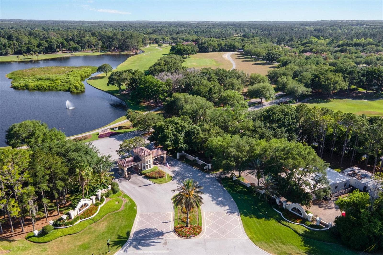 Entrance into subdivision