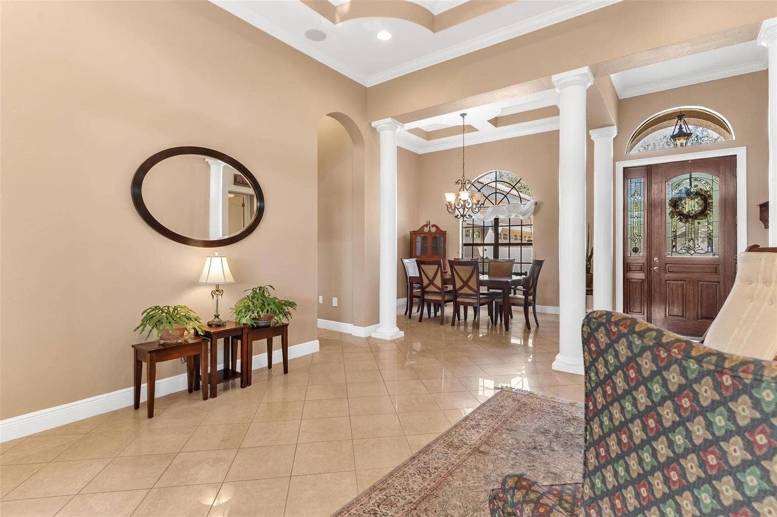 Living Area opens to Foyer/ Formal Dining Room...