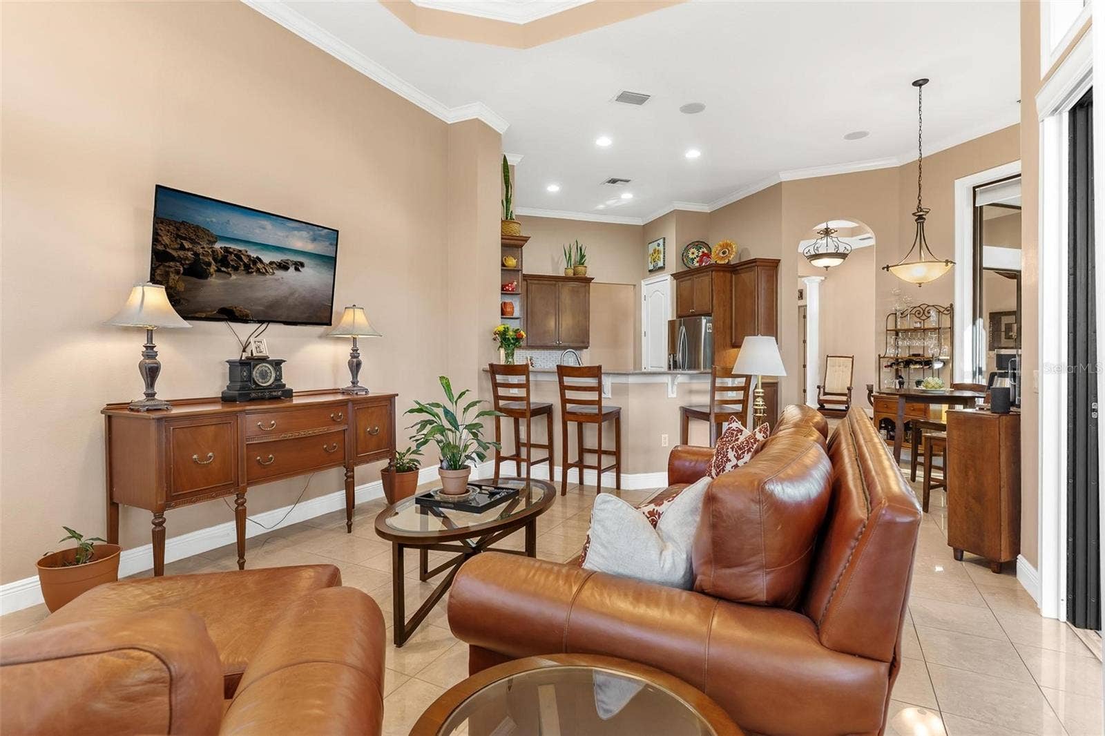 Family Room awaits your daily gatherings...