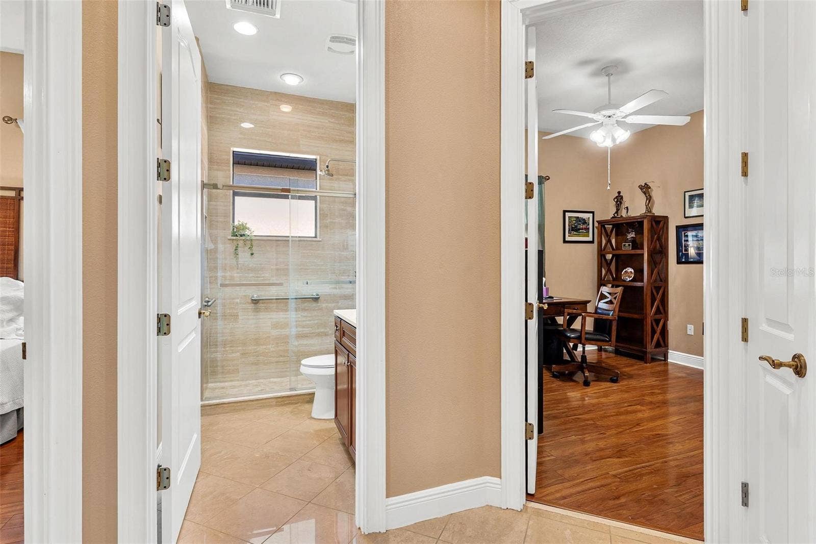 Remodeled Guest bath with gorgeous glass shower!