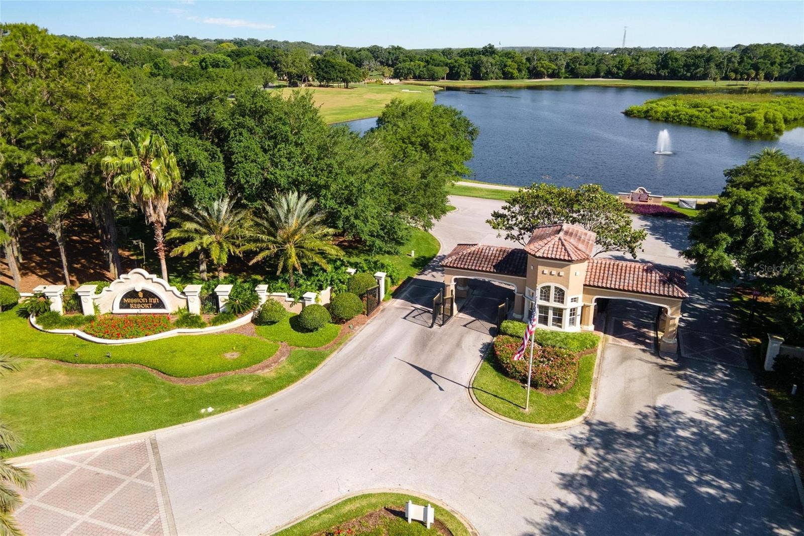 Entrance into subdivision