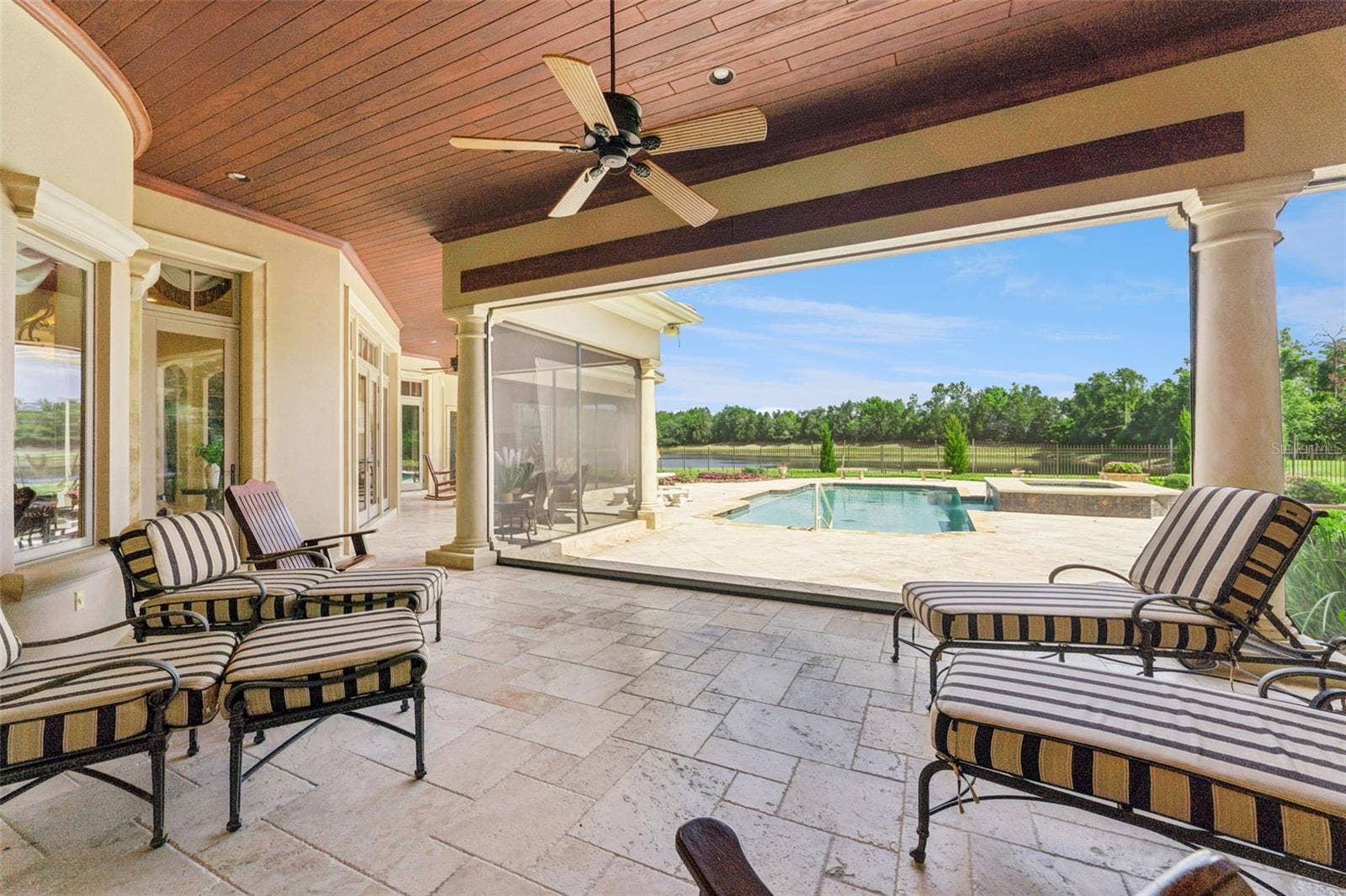 9225 BEVINGTON LANE, Orlando, FL 32827 Porch with Retractable Screen