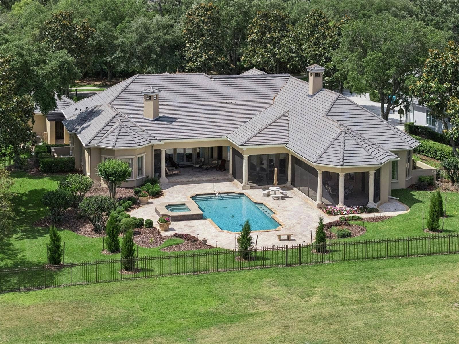 9225 BEVINGTON LANE, Orlando, FL 32827 Large Backyard Aerial View
