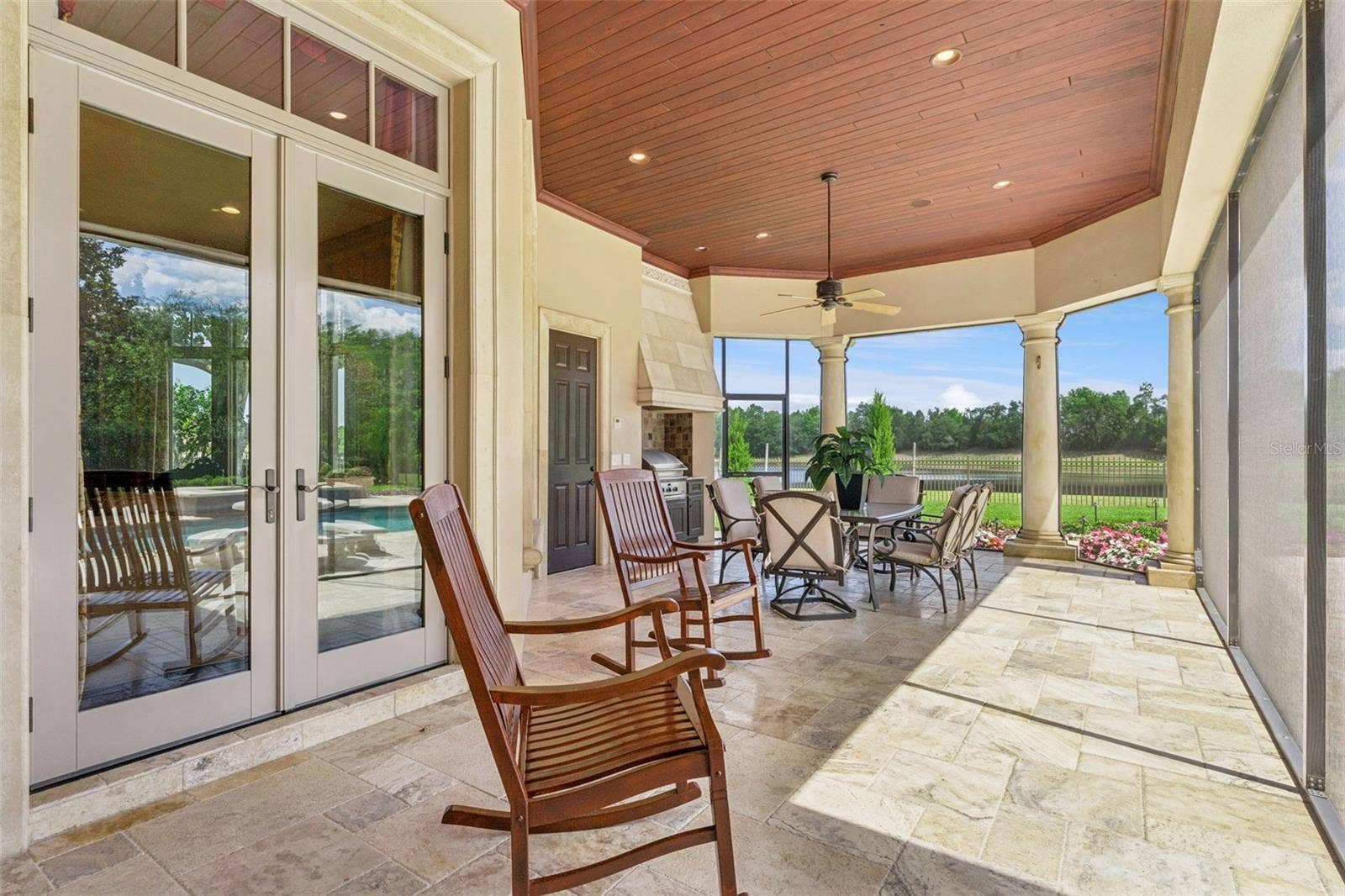 9225 BEVINGTON LANE, Orlando, FL 32827 Porch with Bathroom and Grill