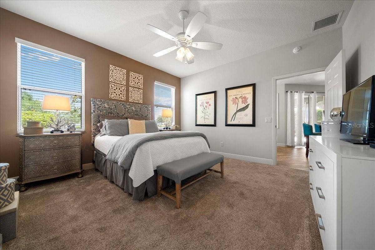 1606 SNELLING AVENUE, The Villages, FL 32162 Primary Bedroom Features New Carpet & Fresh Paint