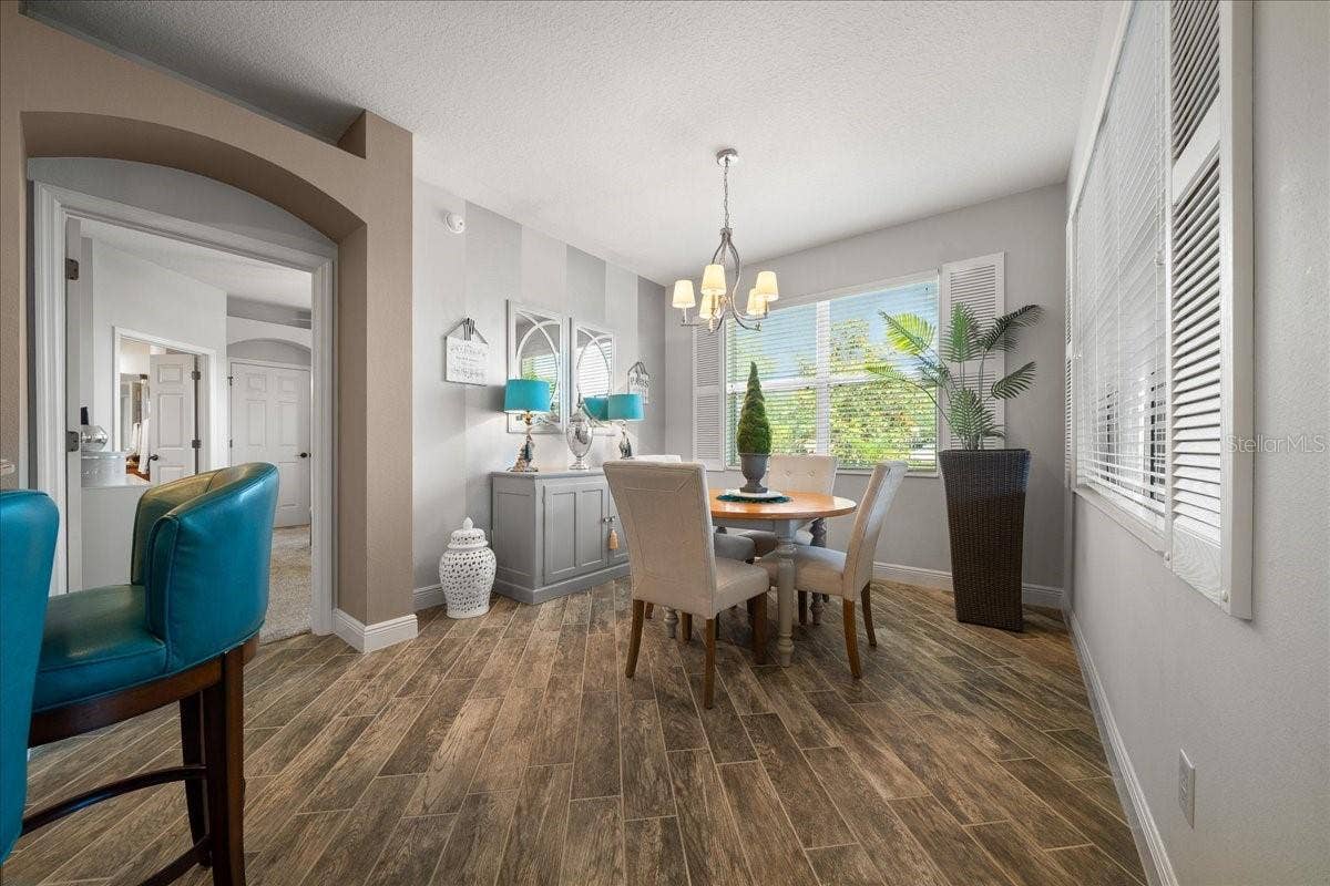 1606 SNELLING AVENUE, The Villages, FL 32162 Dining Room Features Stylish Interior Shutters