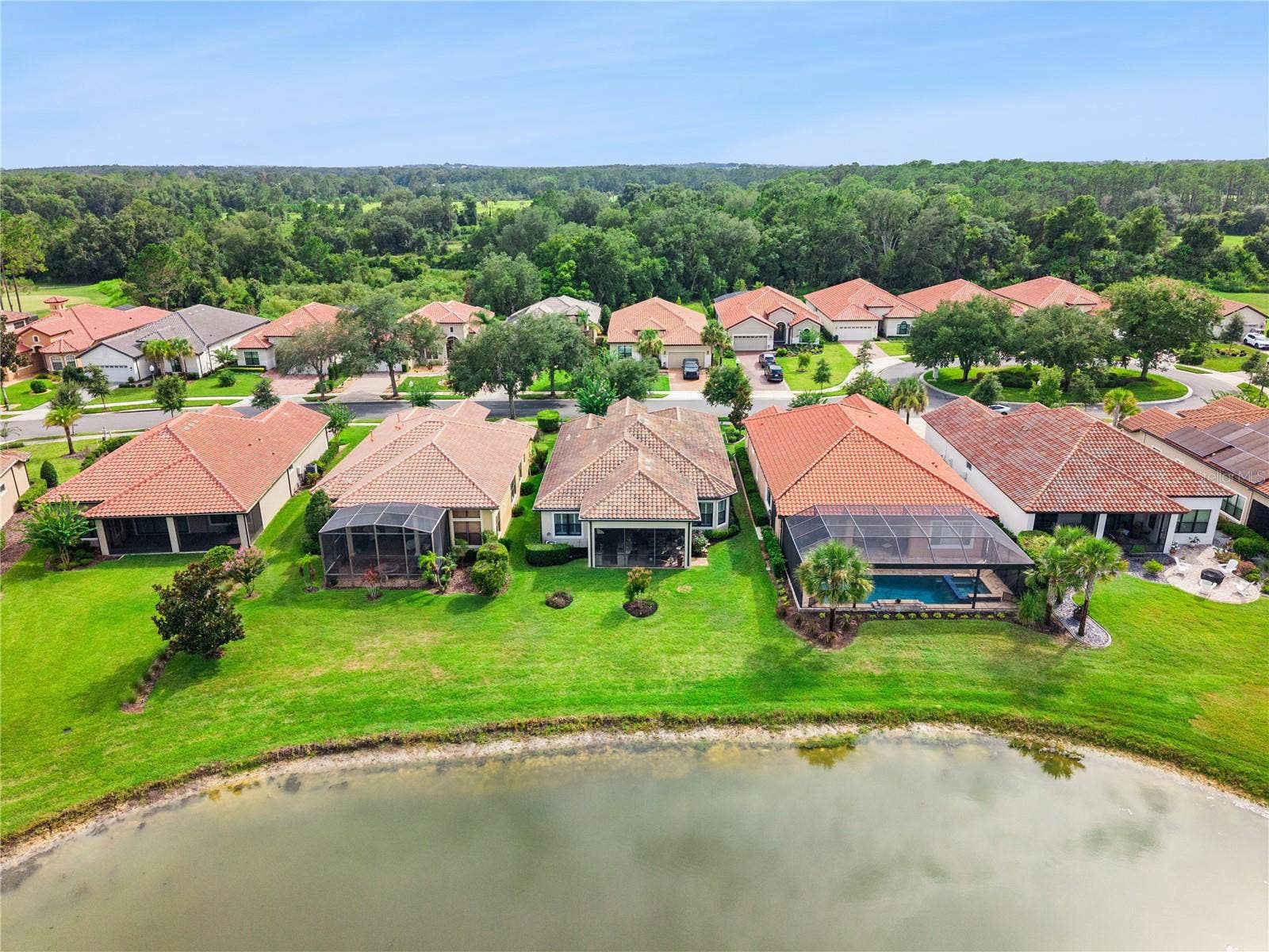 9219 SAN JOSE BOULEVARD, Howey In The Hills, FL 34737 Ariel view from the golf course.