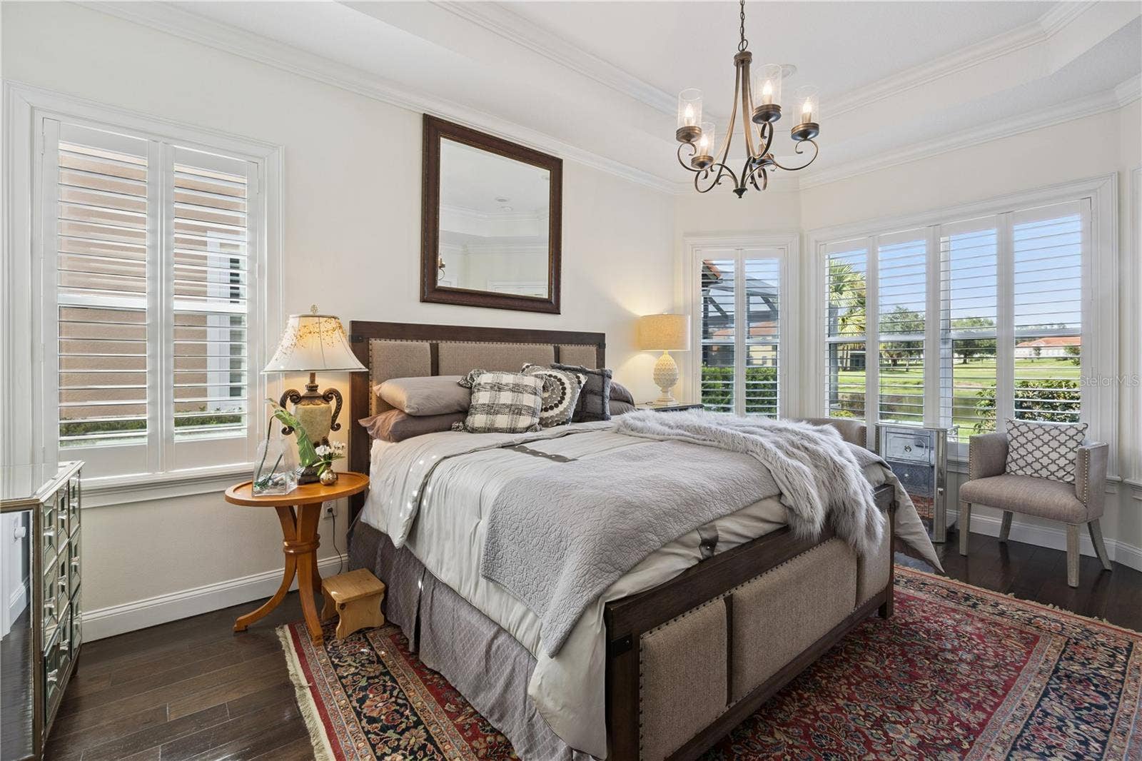 9219 SAN JOSE BOULEVARD, Howey In The Hills, FL 34737 Beautiful Master with tray ceilings with crown molding.