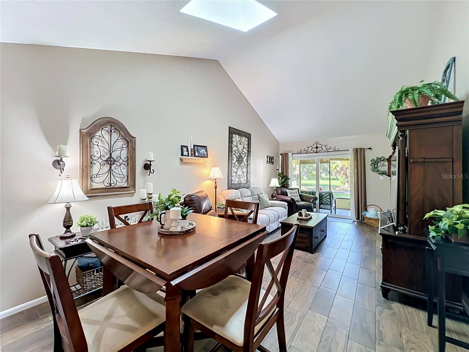 4300 BAYWOOD BOULEVARD, #C106, Mount Dora, FL 32757 Dining Area / Living Room Combination wth Skylight