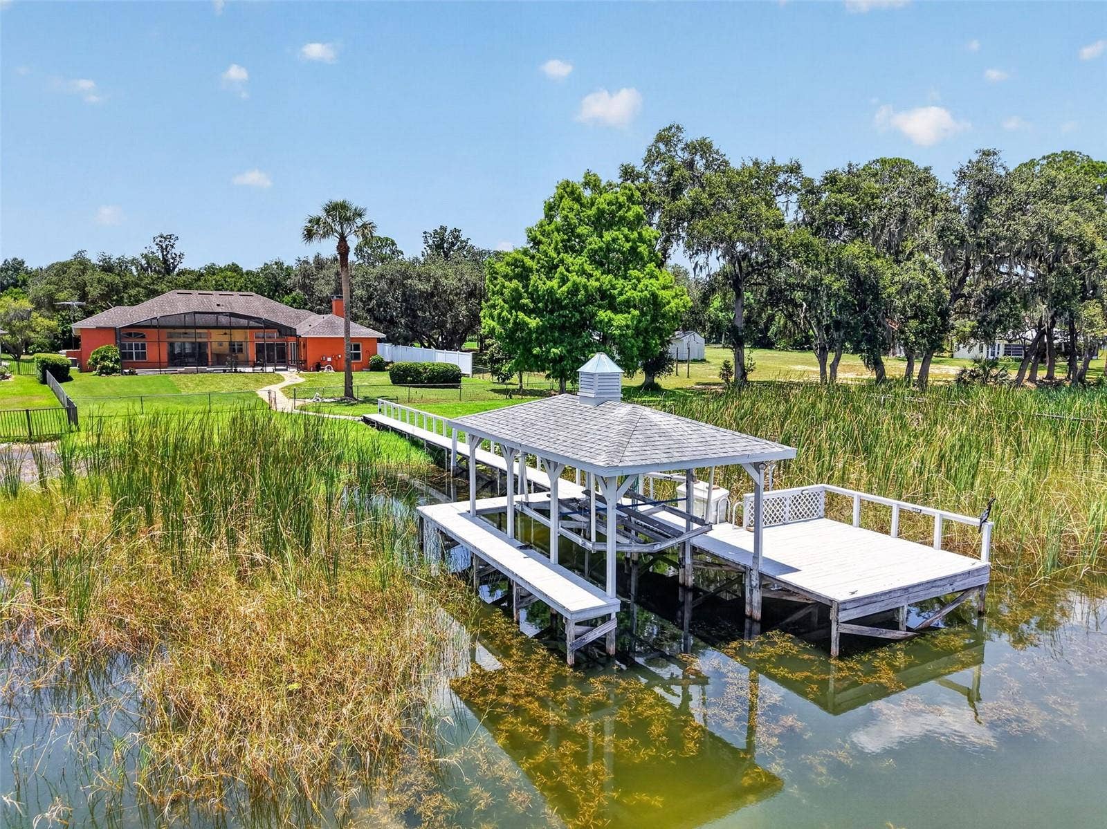 29742 SQUIRREL POINT ROAD, Tavares, FL 32778 The ultimate in privacy on Lake Dora