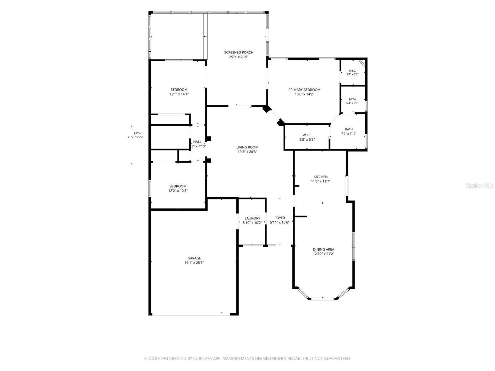 1230 DESILVA STREET, The Villages, FL 32159 Floor Plan with Estimated Measurements