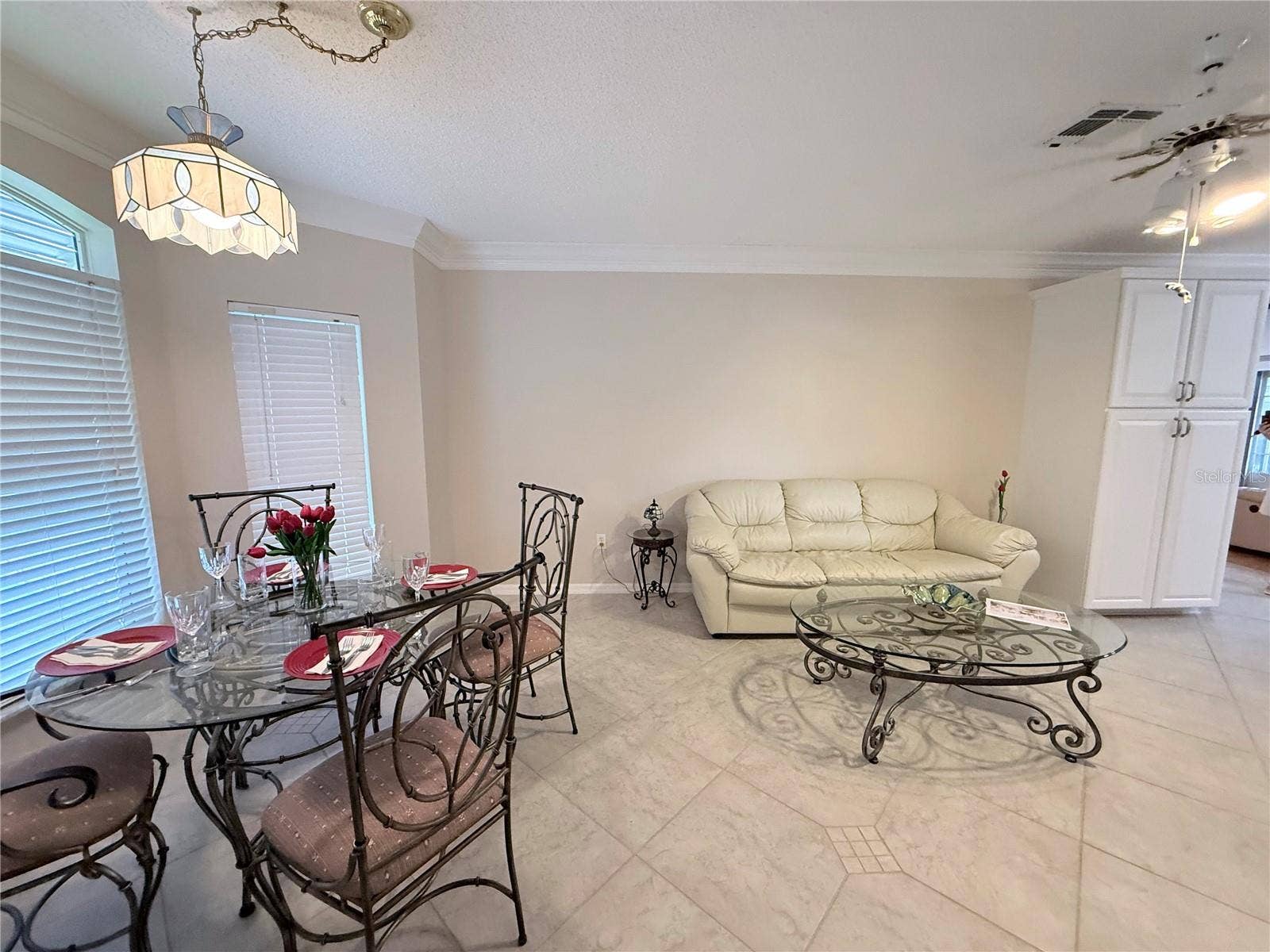 1230 DESILVA STREET, The Villages, FL 32159 Dining table with golf course views in Keeping Room