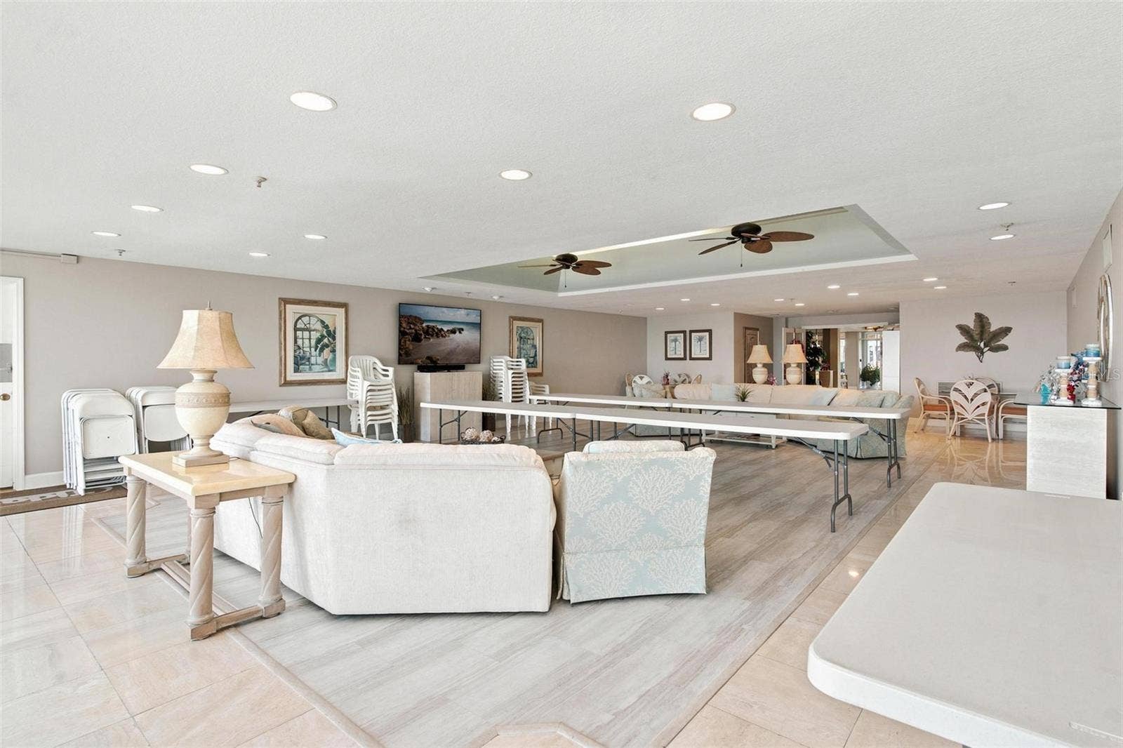 395 S ATLANTIC AVENUE, #402, Ormond Beach, FL 32176 Community Recreation Room is perfect to rent out for parties or enjoy community get togethers.
