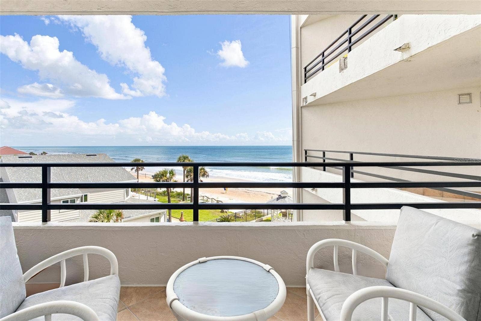 395 S ATLANTIC AVENUE, #402, Ormond Beach, FL 32176 Balcony views off the guest bedroom features ocean views.