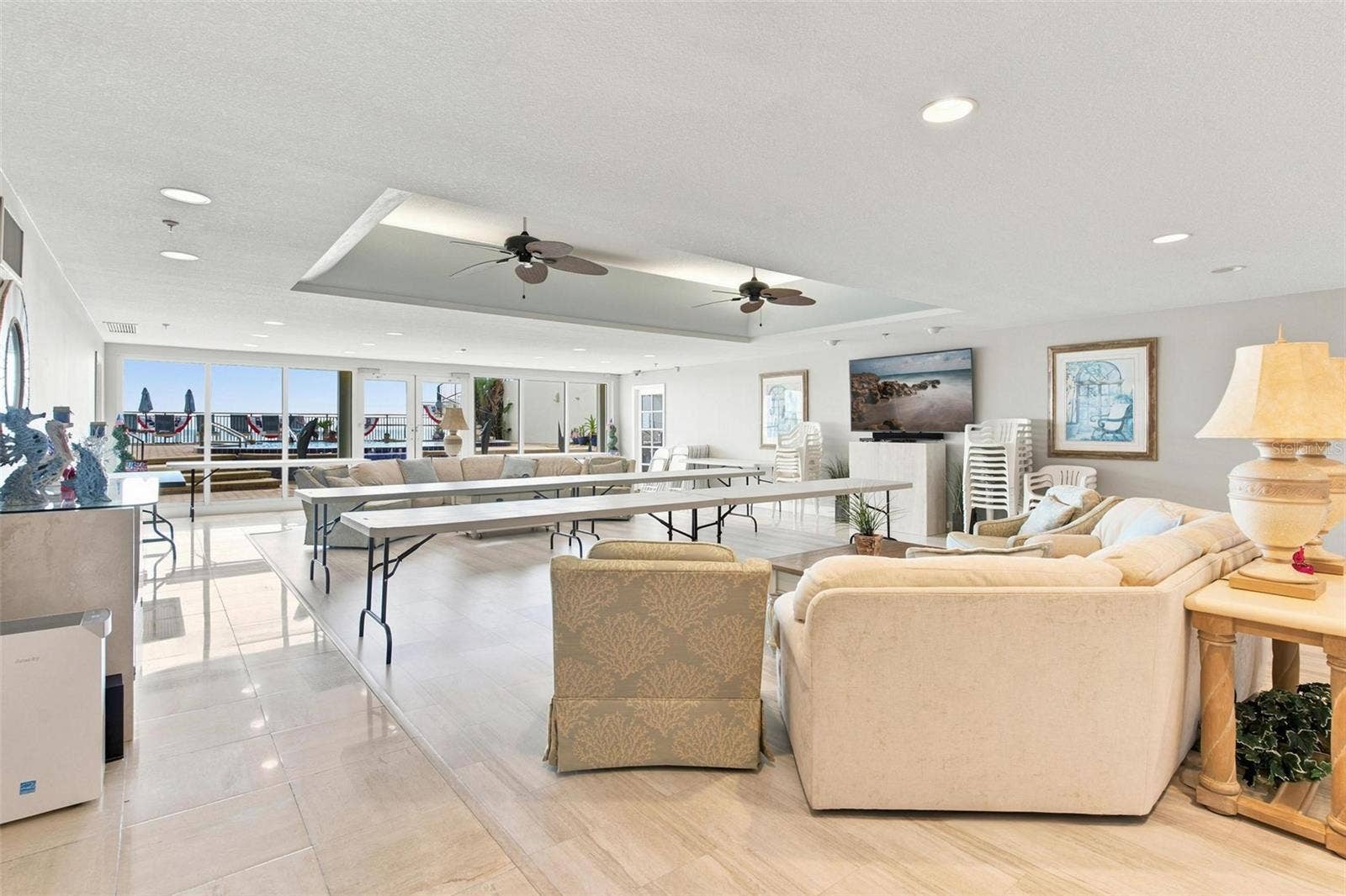 395 S ATLANTIC AVENUE, #402, Ormond Beach, FL 32176 Community Recreation Room is perfect to rent out for parties or enjoy community get togethers.
