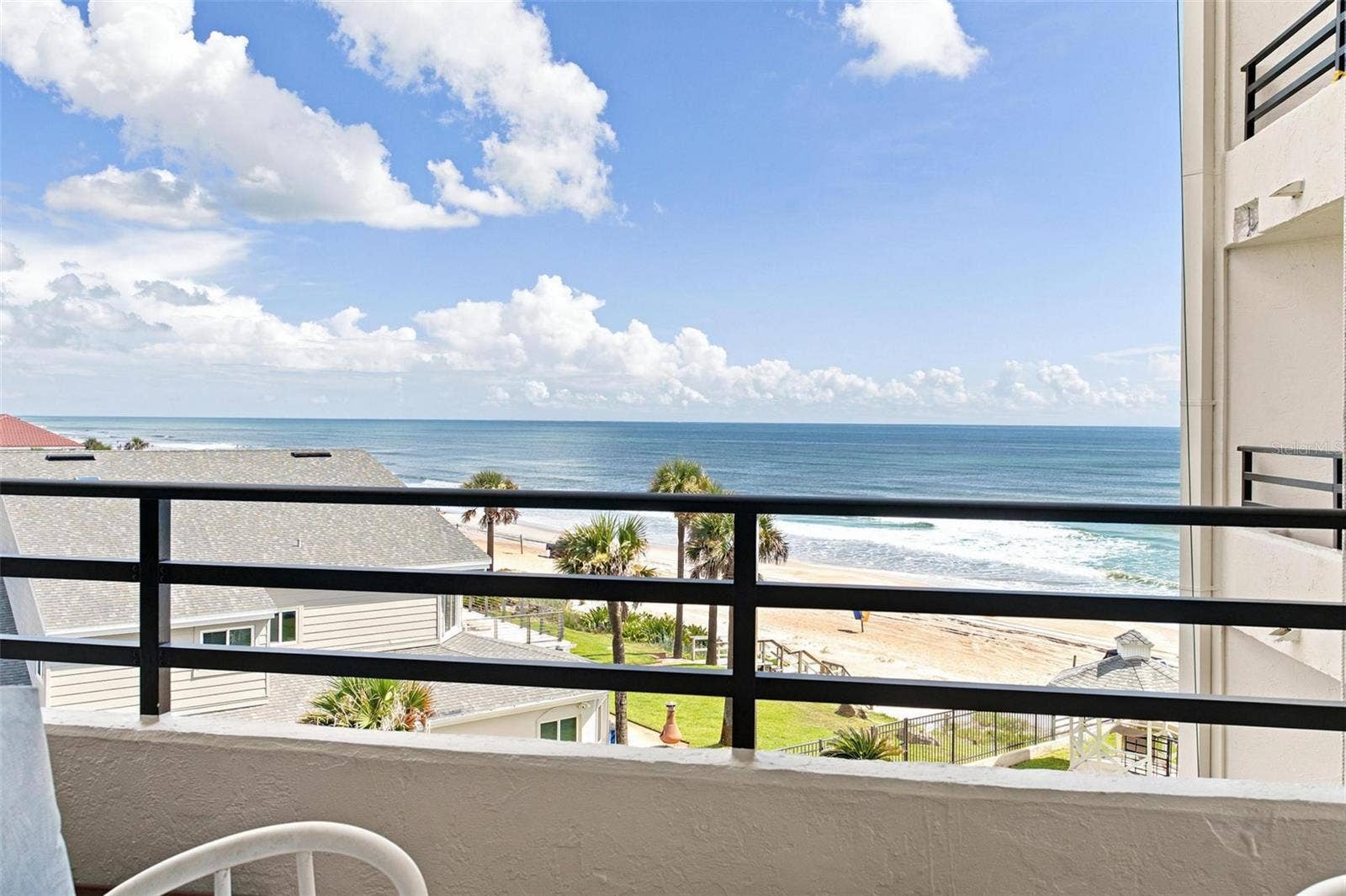 395 S ATLANTIC AVENUE, #402, Ormond Beach, FL 32176 Balcony views off the guest bedroom features ocean views.