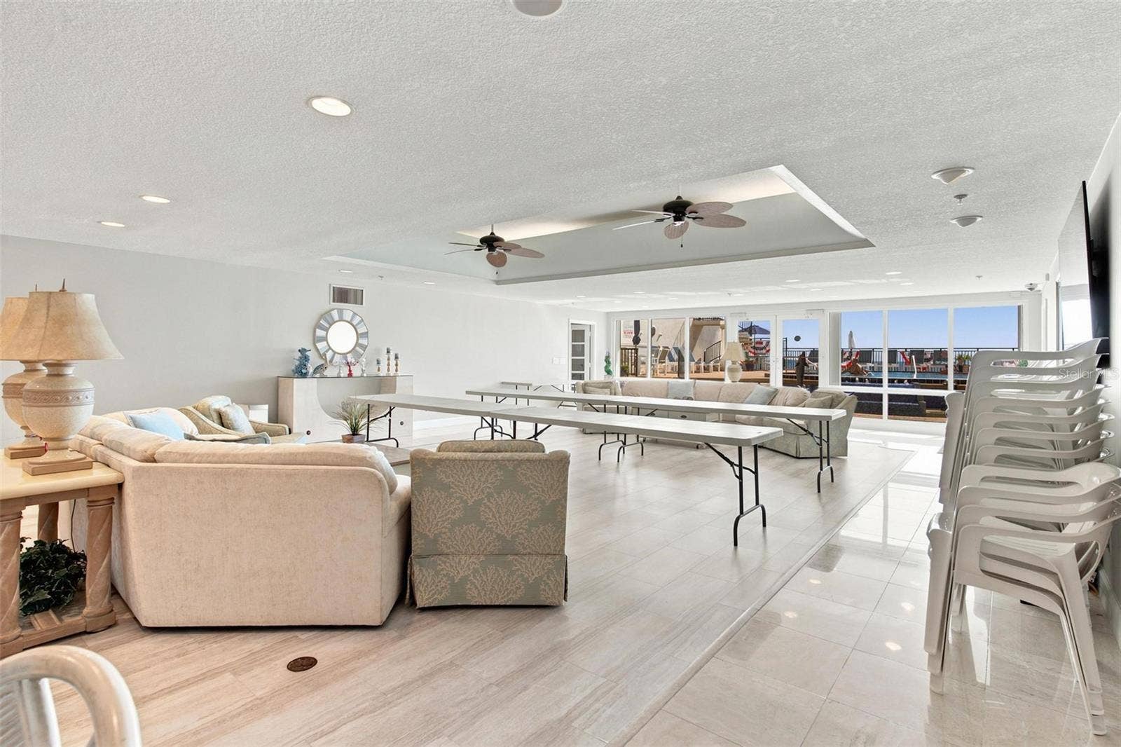 395 S ATLANTIC AVENUE, #402, Ormond Beach, FL 32176 Community Recreation Room is perfect to rent out for parties or enjoy community get togethers.
