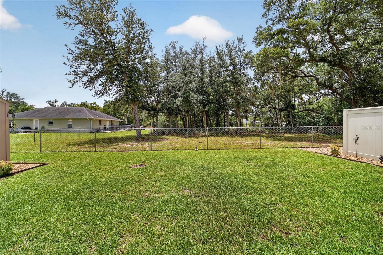 16364 SE 89TH TERRACE, Summerfield, FL 34491 facing behind house from kitchen window area (just past the sidewalk)