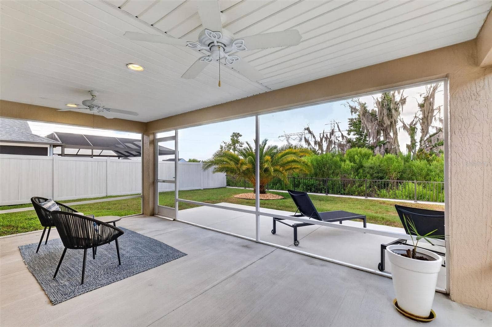 4686 HILES PLACE, The Villages, FL 32163 Lanai and Rear Patio with Serene PRIVATE Preserve Views!