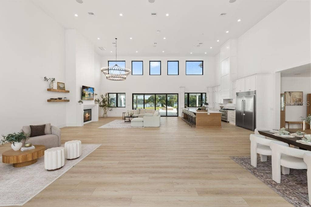 Living Room, Kitchen, Dining Room
