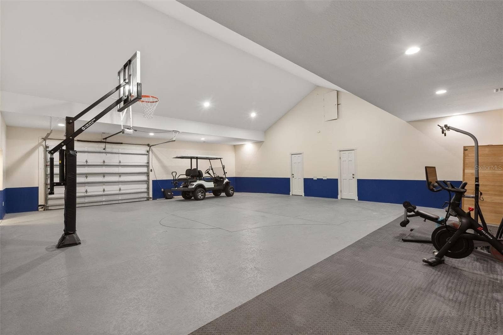 Garage Gym showing entrances to two In-Law Suites