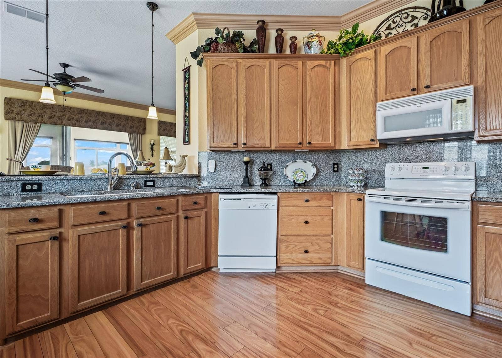 Solid Wood Cabinetry & Generous Breakfast Bar