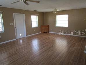 Great room with door to screened porch
