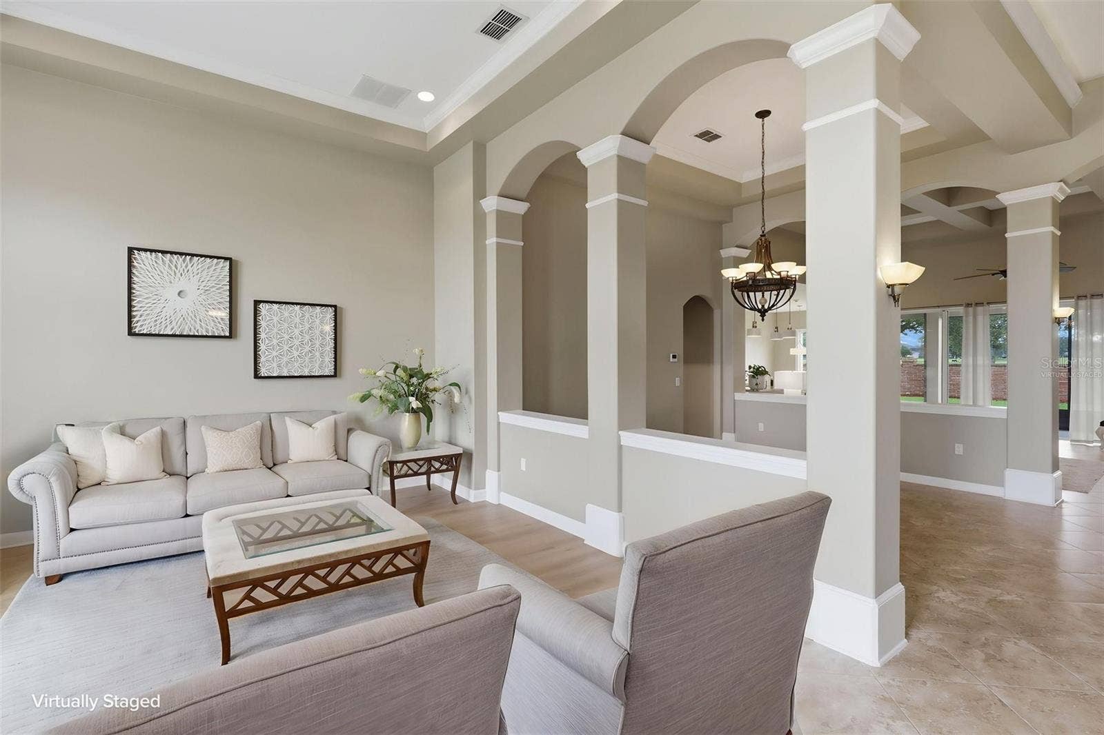 426 DUFF DRIVE, Winter Garden, FL 34787 Front Living Room Virtually Staged