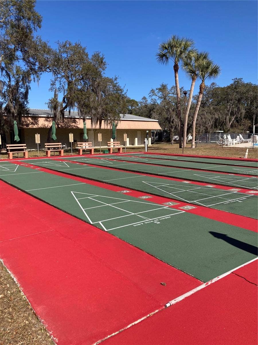 Shuffleboard courts