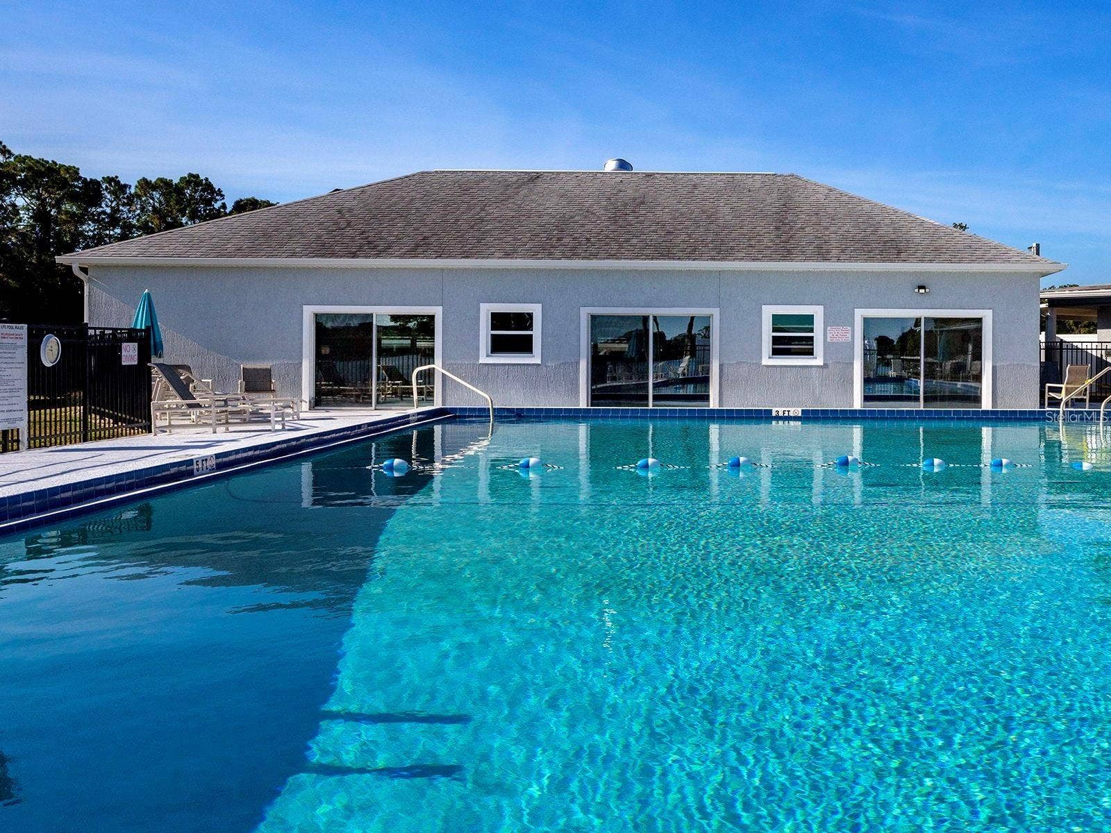 View of indoor pool