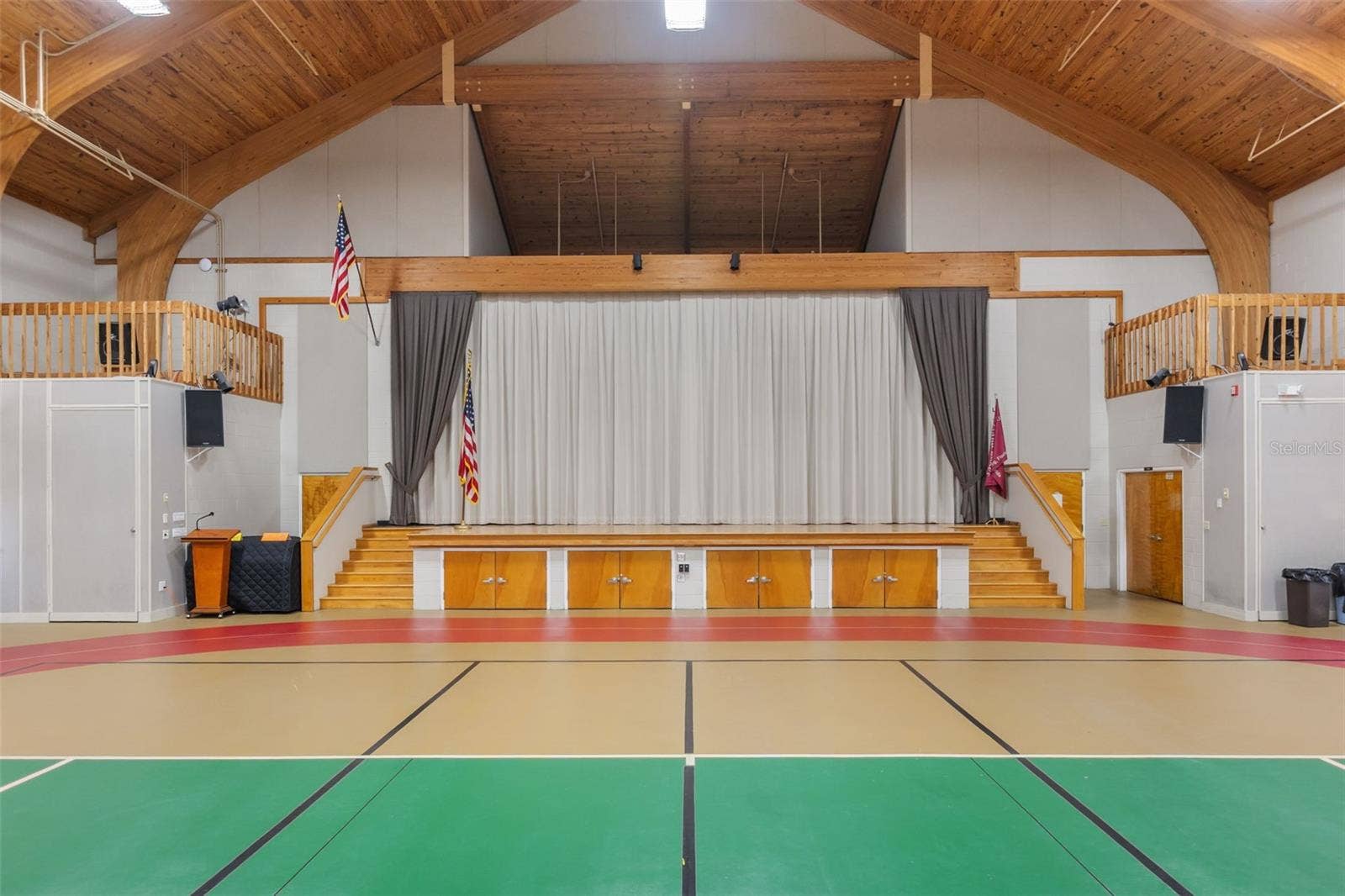 Indoor recreation room and performance hall