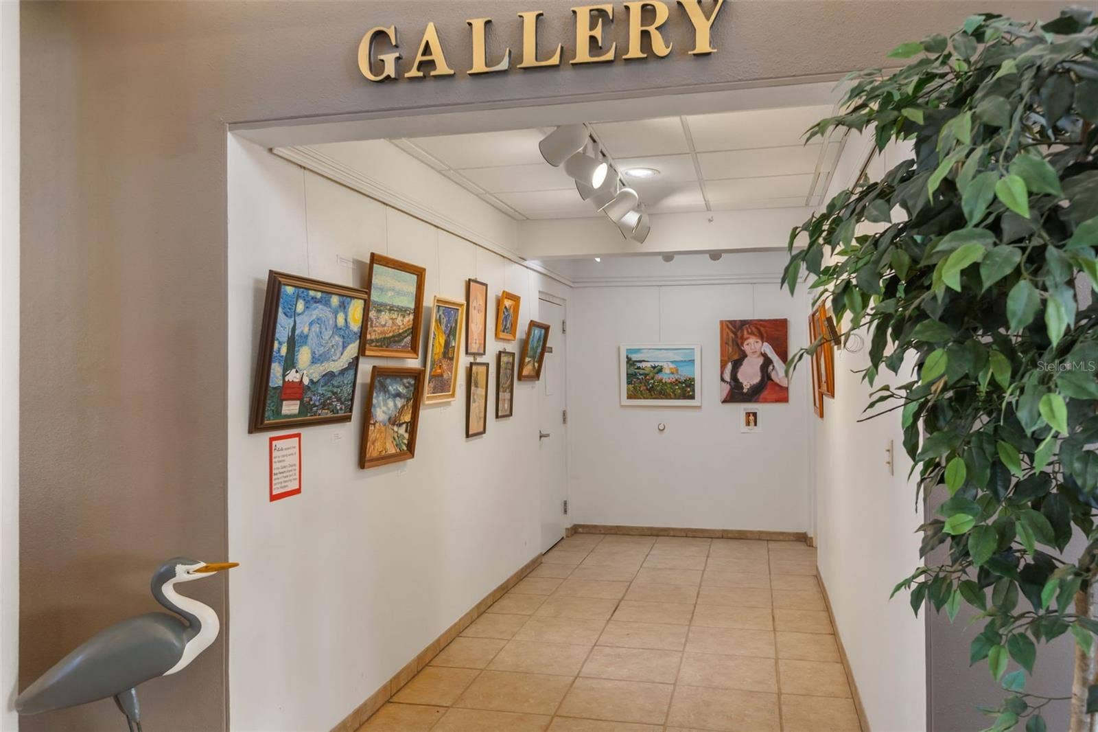 Art gallery at Clubhouse