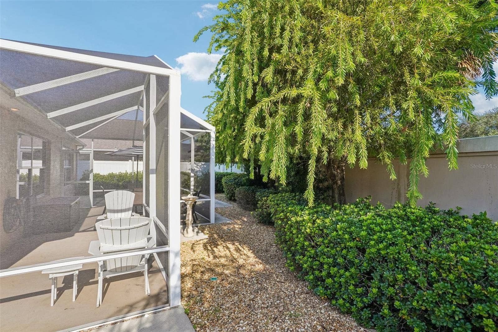 583 ARTEAGA WAY, The Villages, FL 32162 Backyard into Screen in Lanai