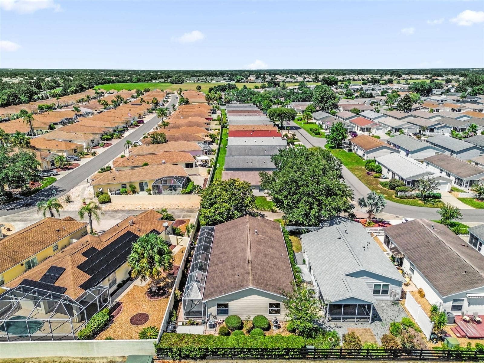 2801 BARBOZA DRIVE, The Villages, FL 32162 Drone shot showing area