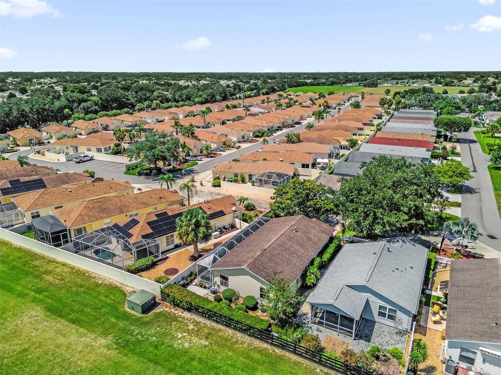 2801 BARBOZA DRIVE, The Villages, FL 32162 Drone shot showing area