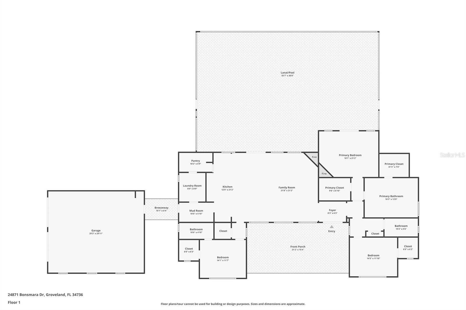 24871 BONSMARA DRIVE, Groveland, FL 34736 Floor plan