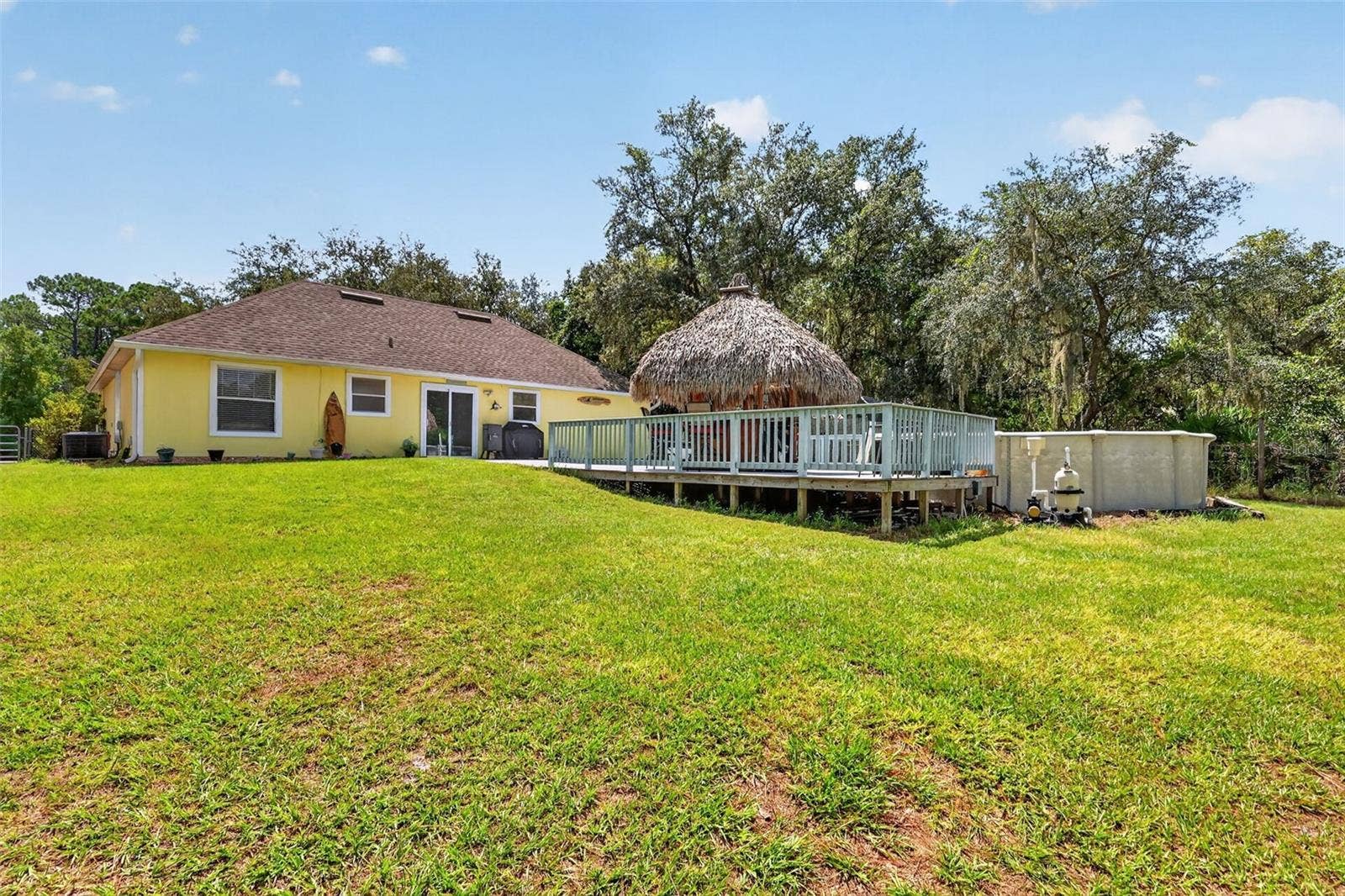 Back view of property