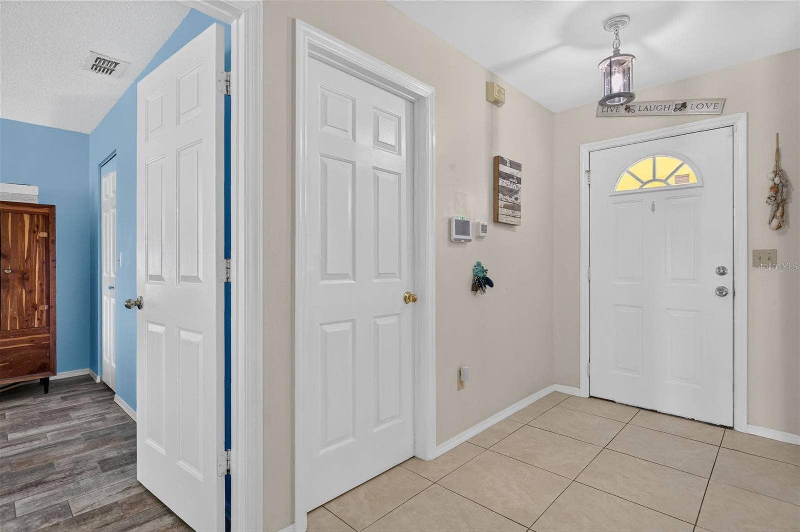 Entering home