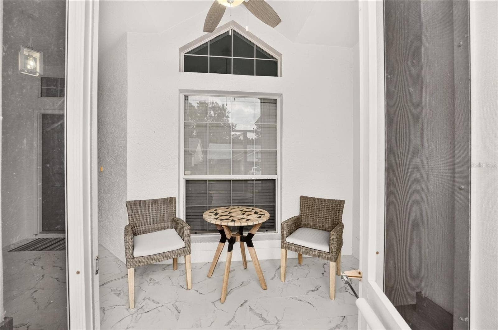 Welcoming Screened in Front Patio