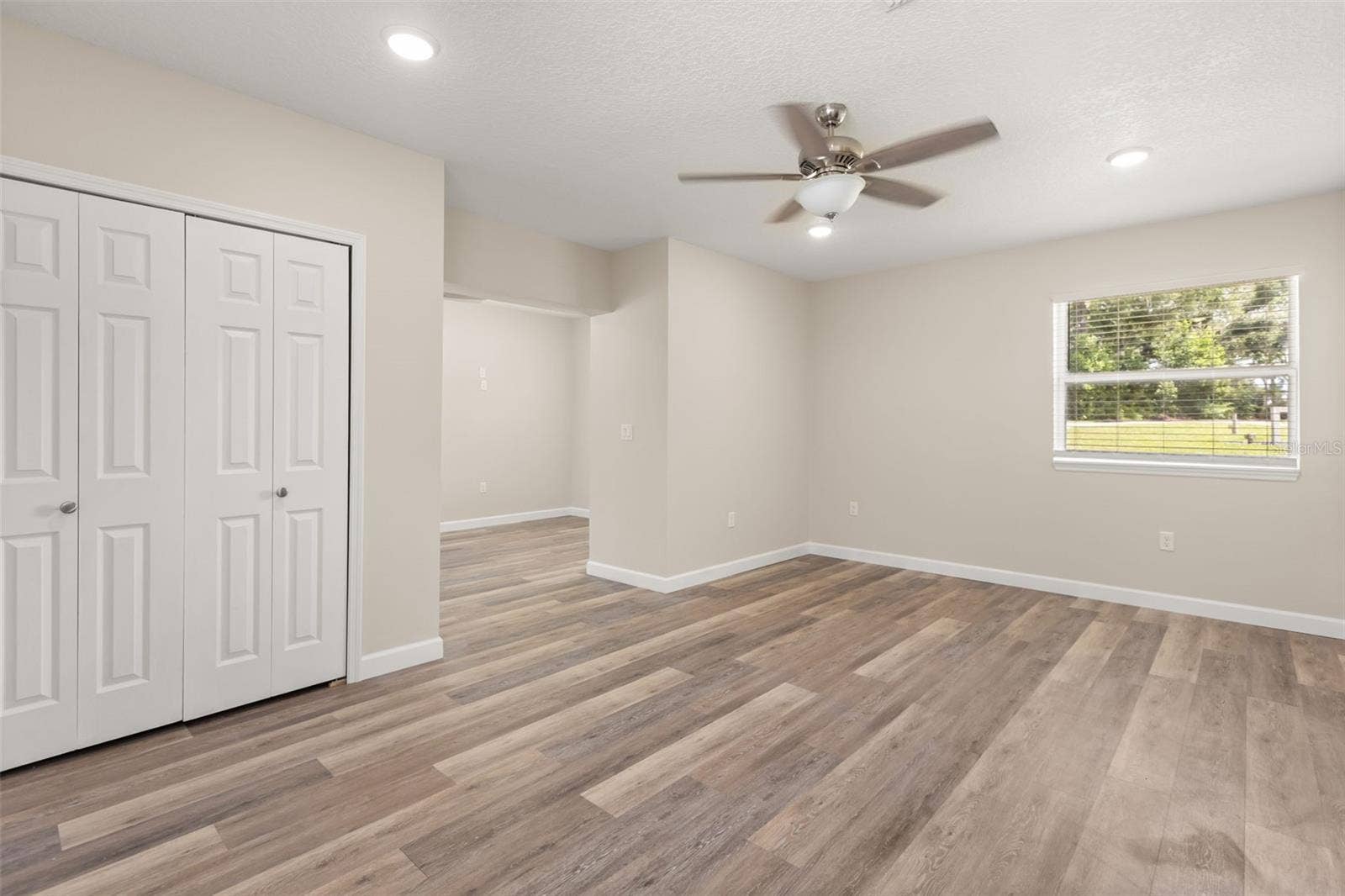 In-Law Suite Bedroom looking into Living Area