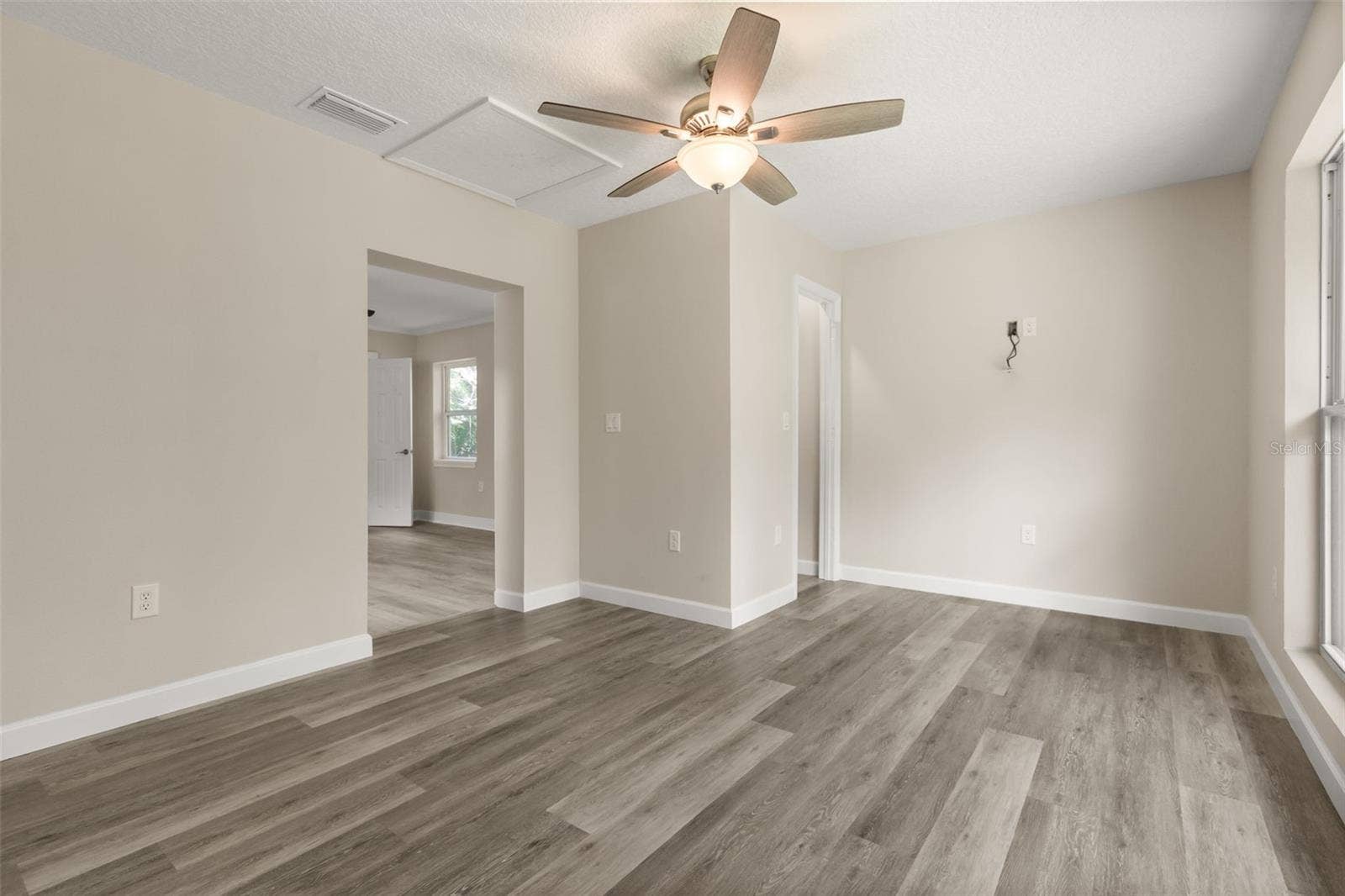 Bedroom 4 with office area and ensuite bathroom