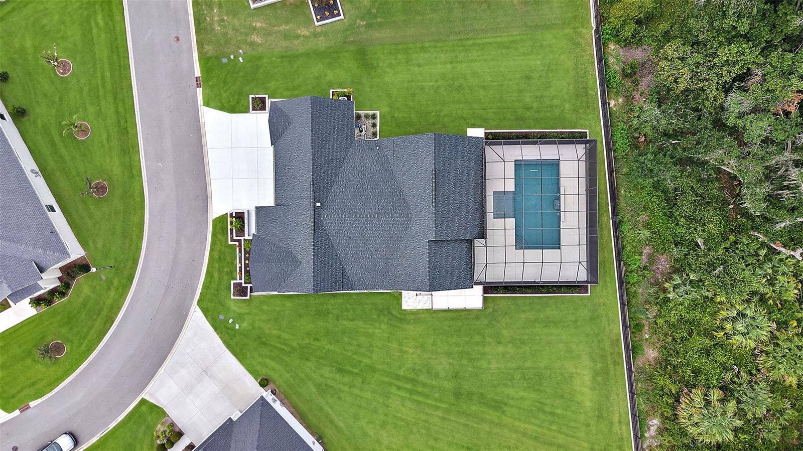 Front Exterior-Arial View (Pool)