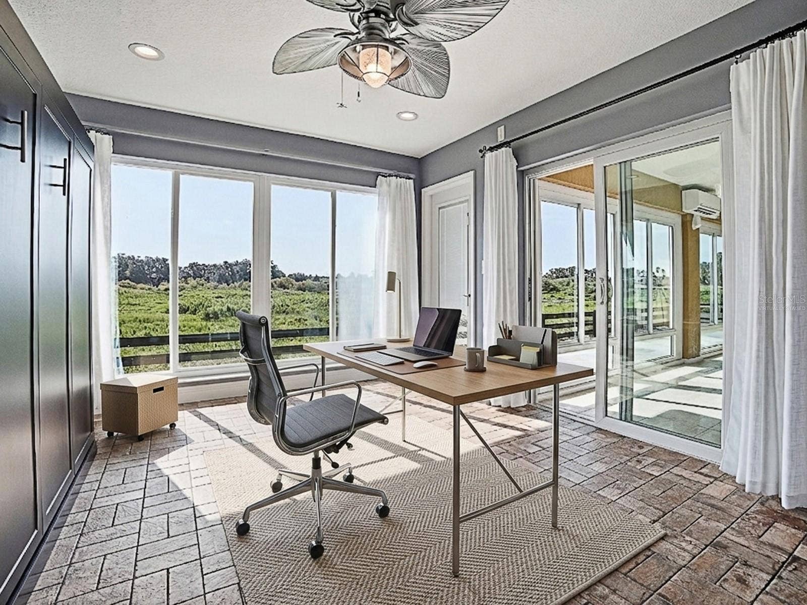 Bonus Flex Room w/ Murphy Bed Cabinet- Virtually Staged