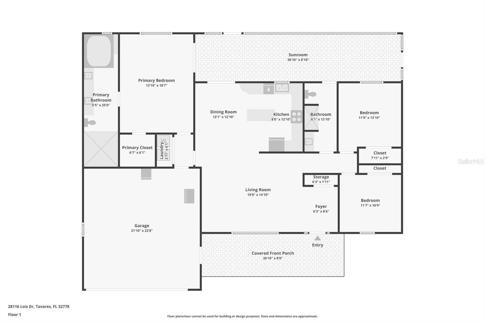 28116 LOIS DRIVE, Tavares, FL 32778 Floor plan