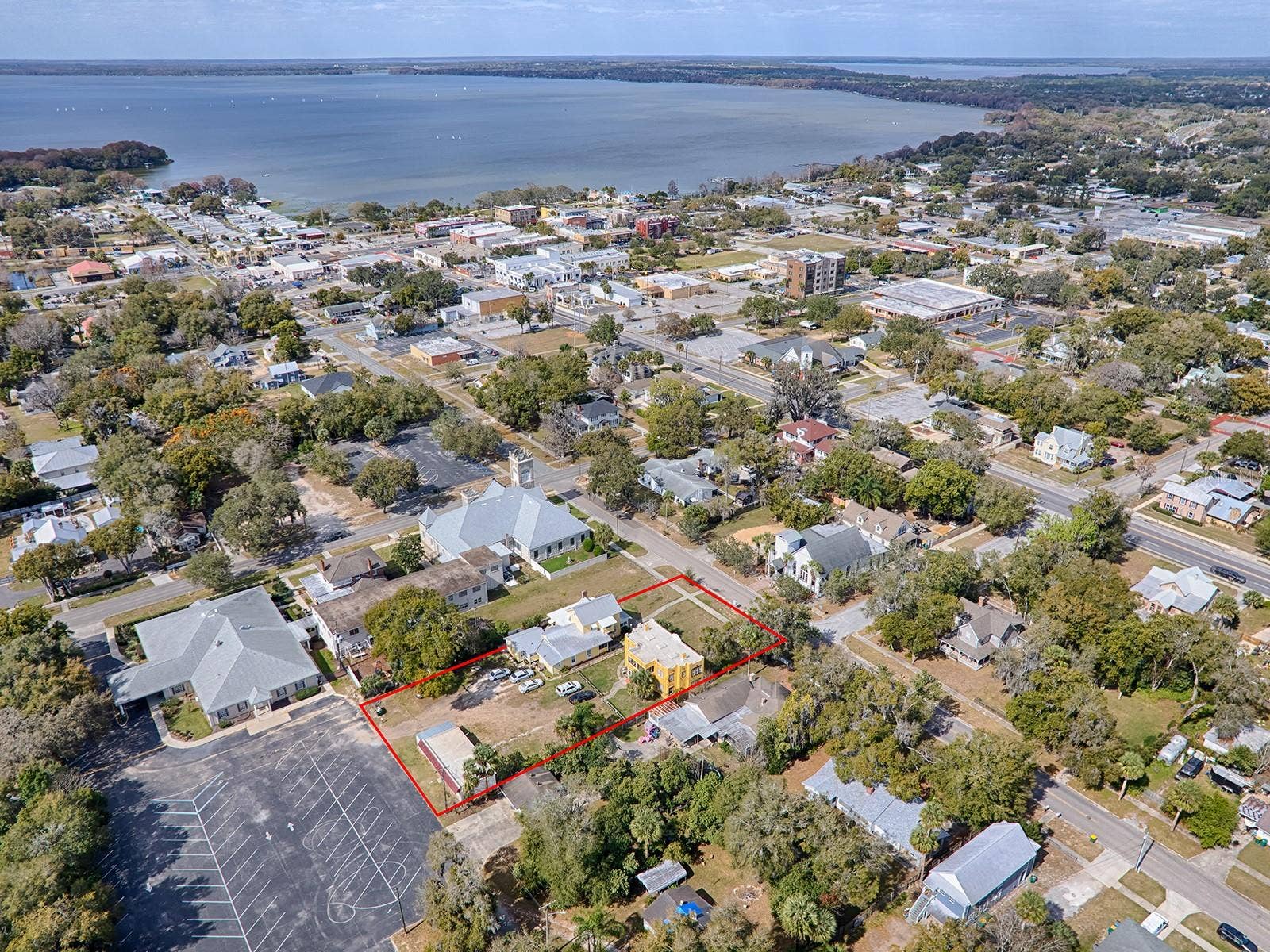 422 & 426 E CITRUS AVENUE, Eustis, FL 32726 Aerial_Total Property. Lake Eustis