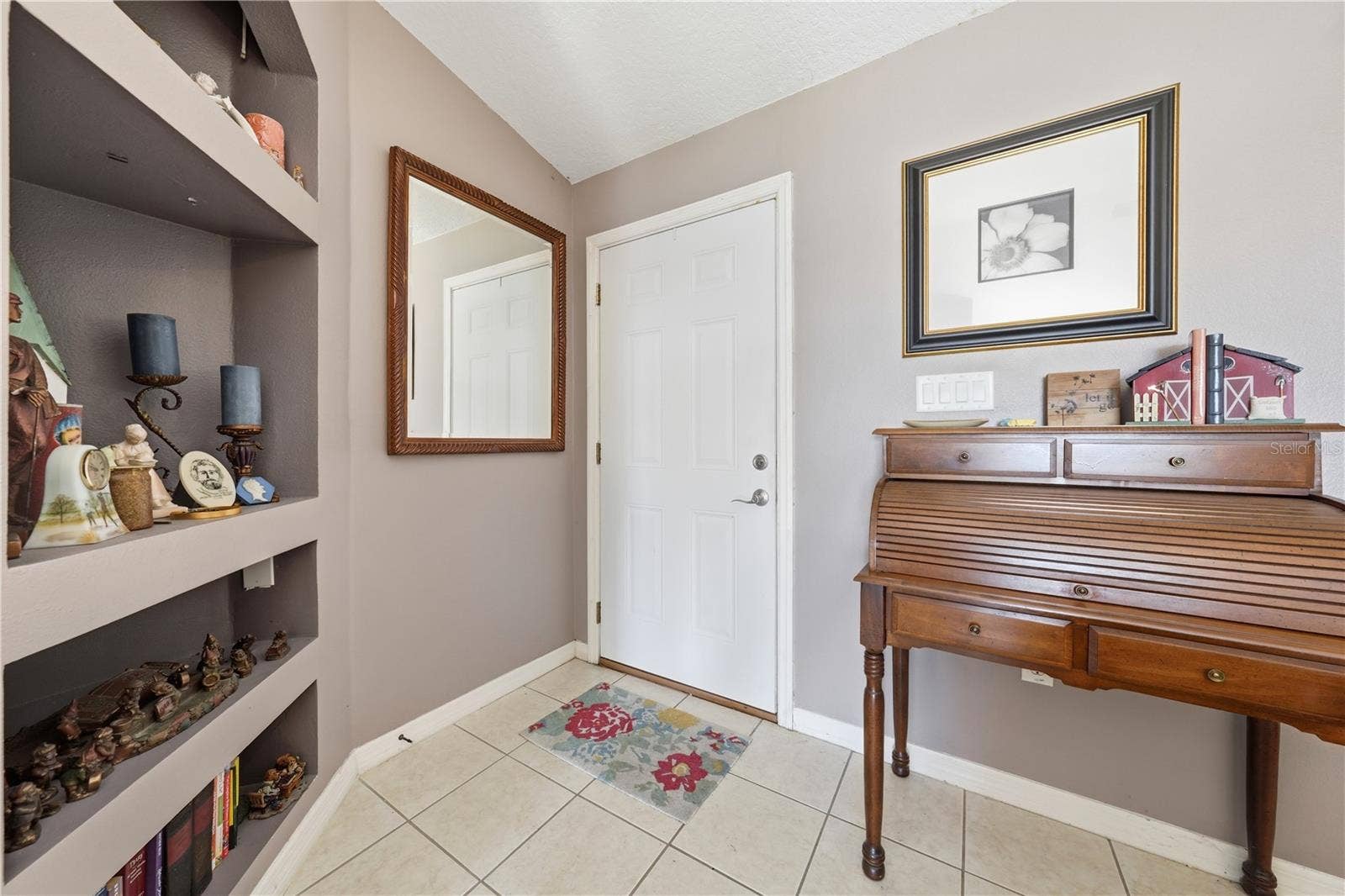 Looking back at front door