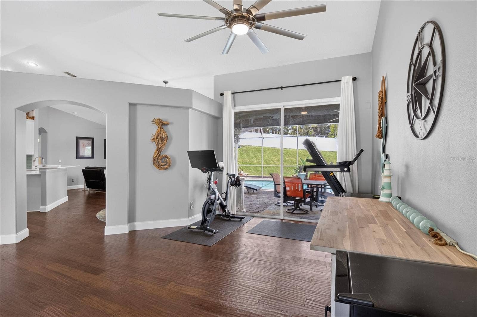Living Room/flex space (slider to lanai)